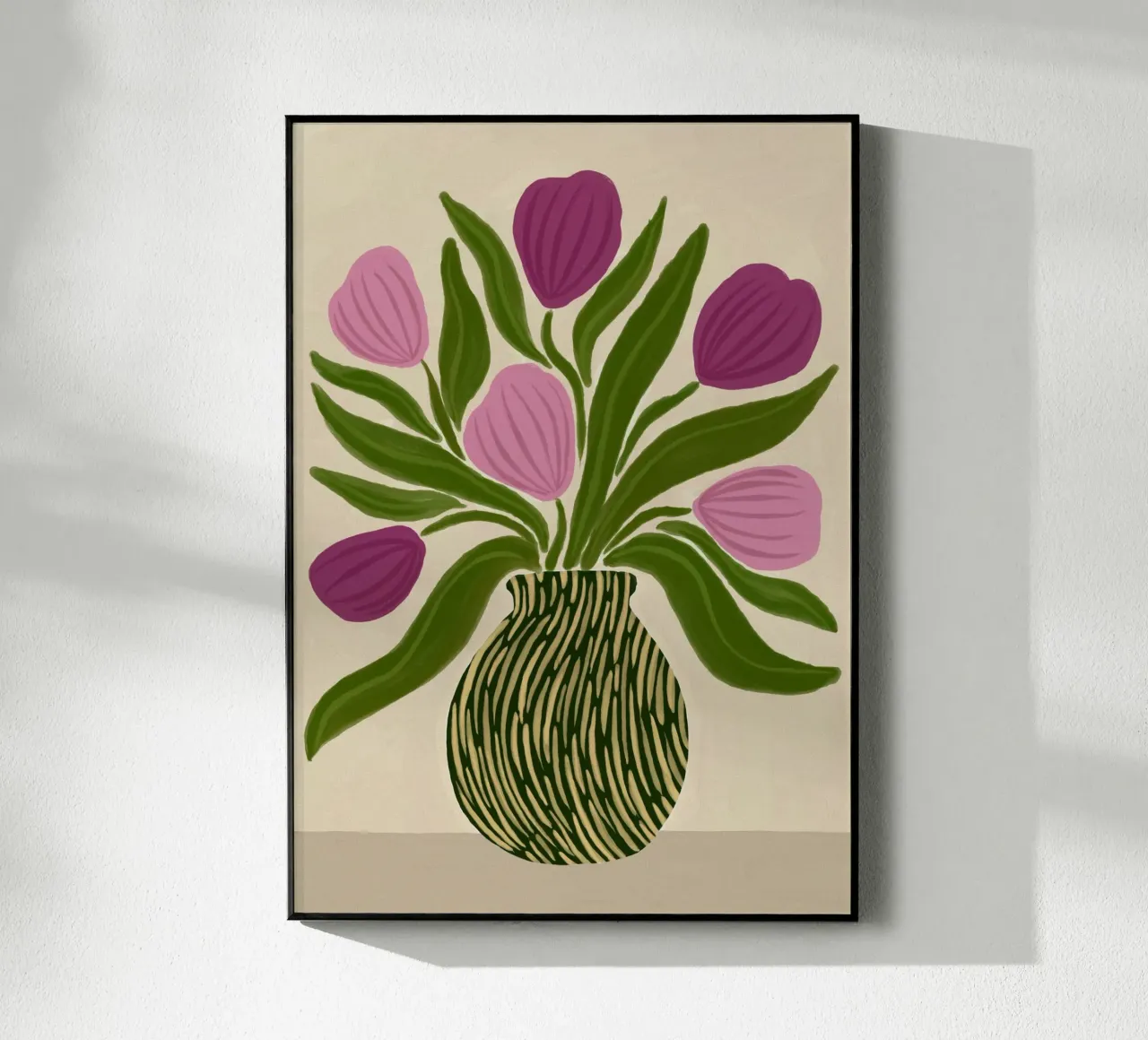 Tulips in Vase plexiglass da Tida vom Weg