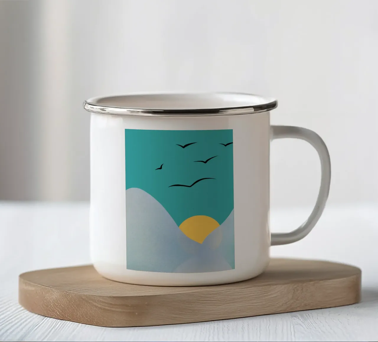 Mountain tazza in smalto da Tabea Jule