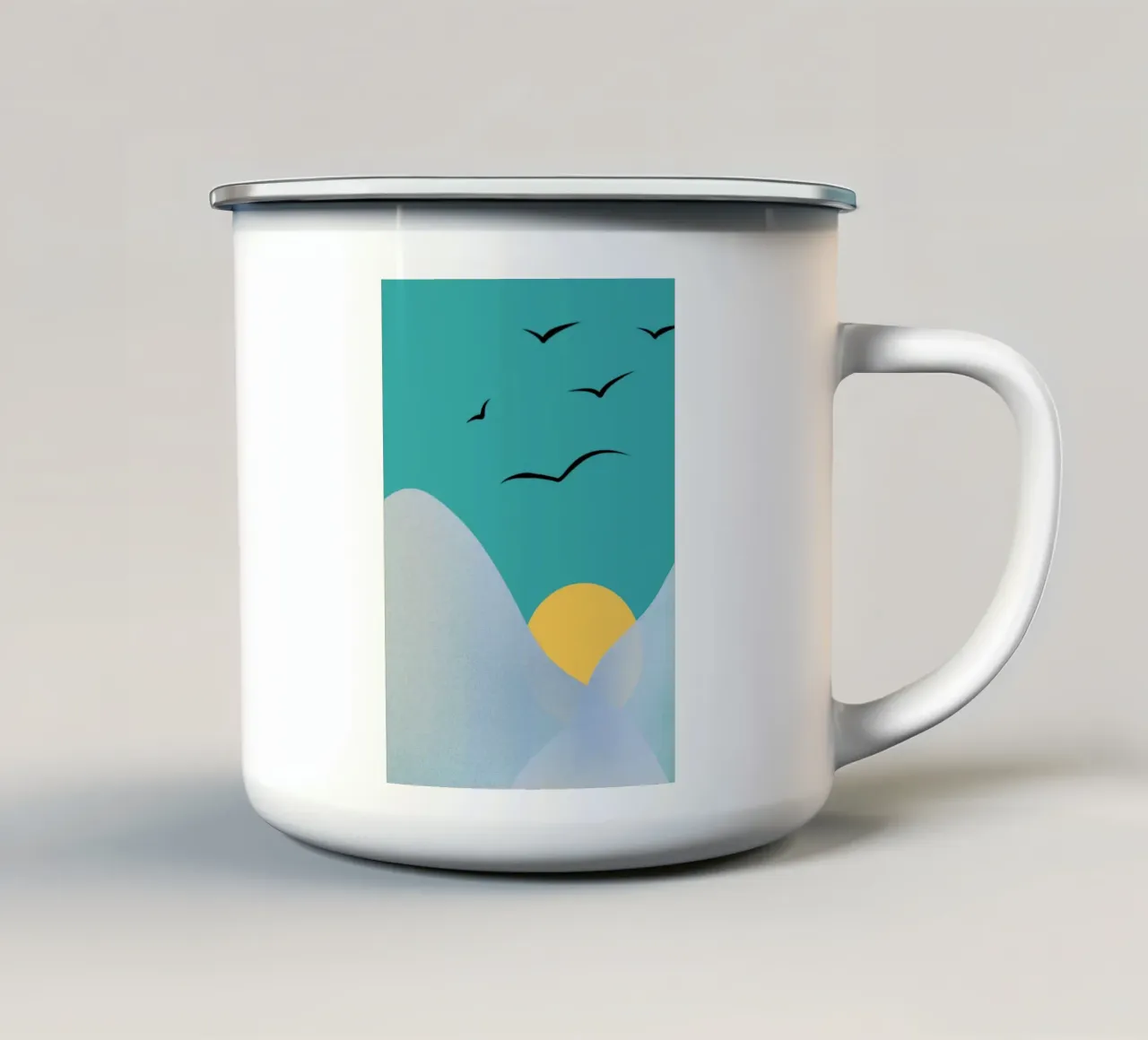 Mountain tazza in smalto da Tabea Jule