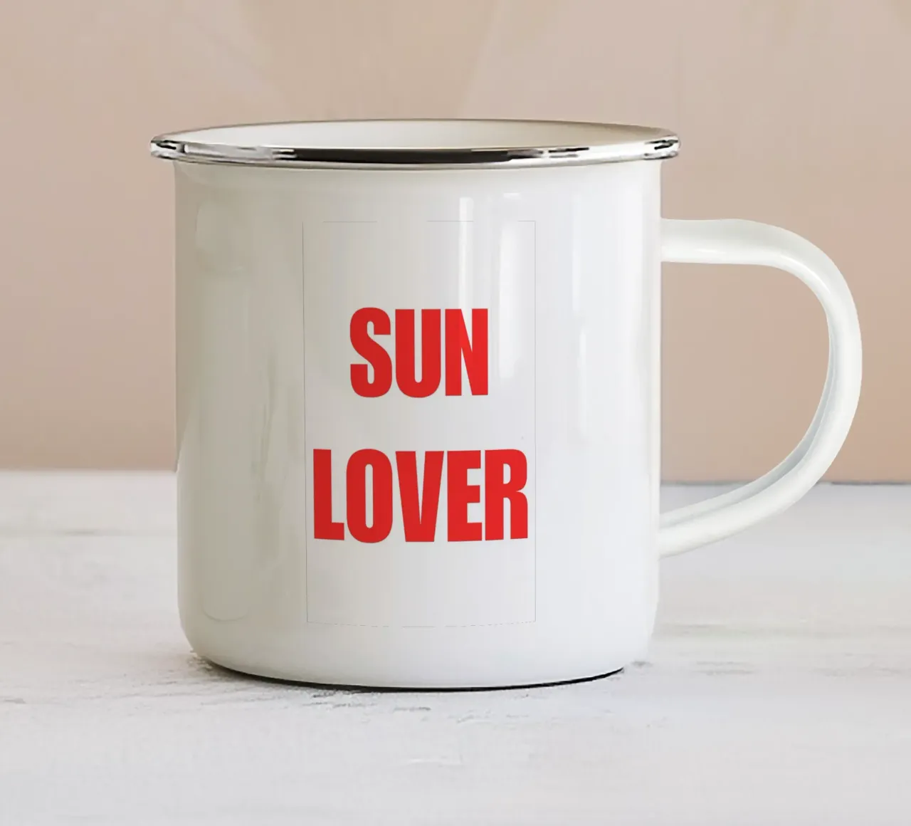 Sunlover tazza in smalto da Tabea Jule