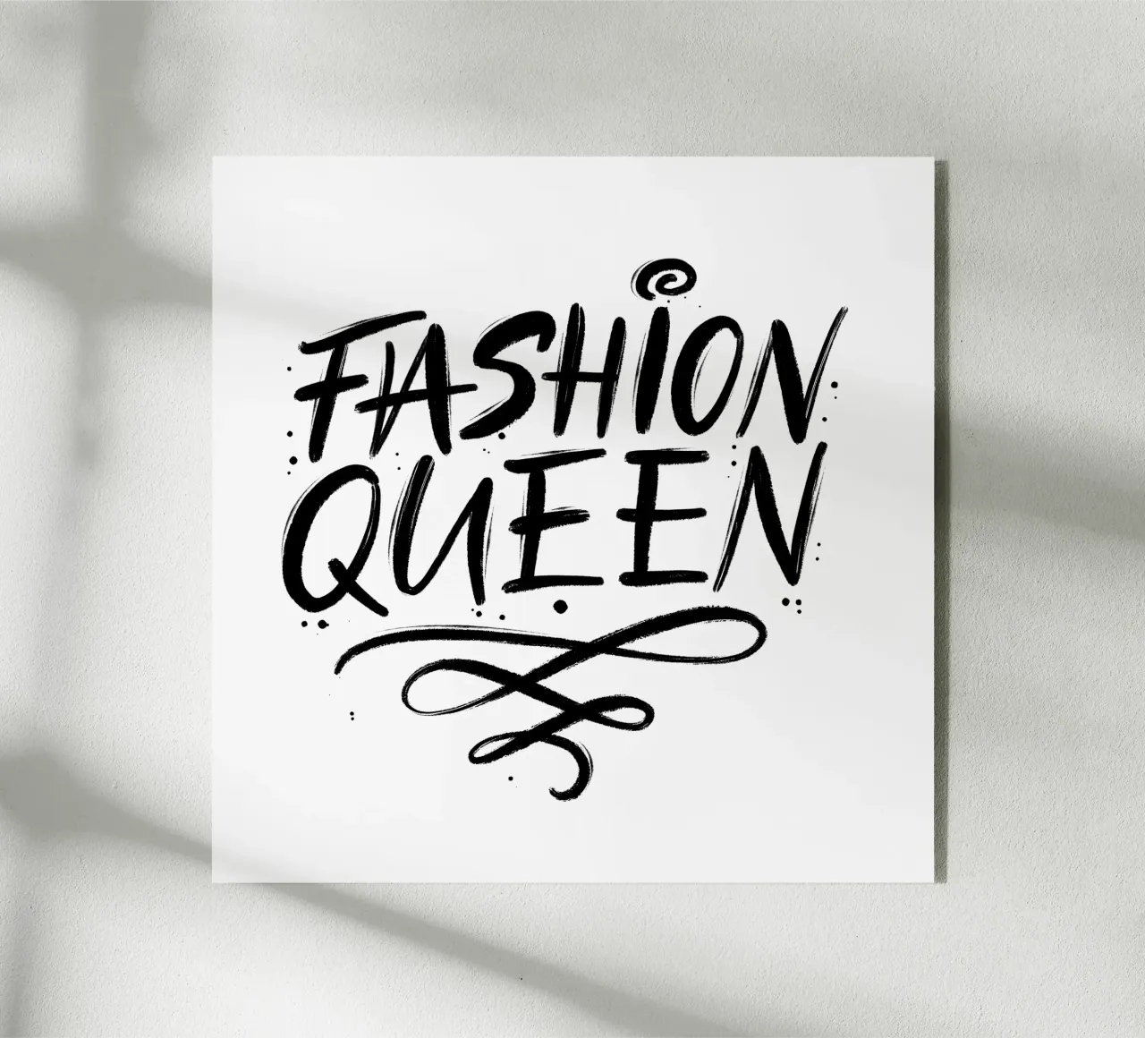 Regina della moda plexiglass da CalliLetters