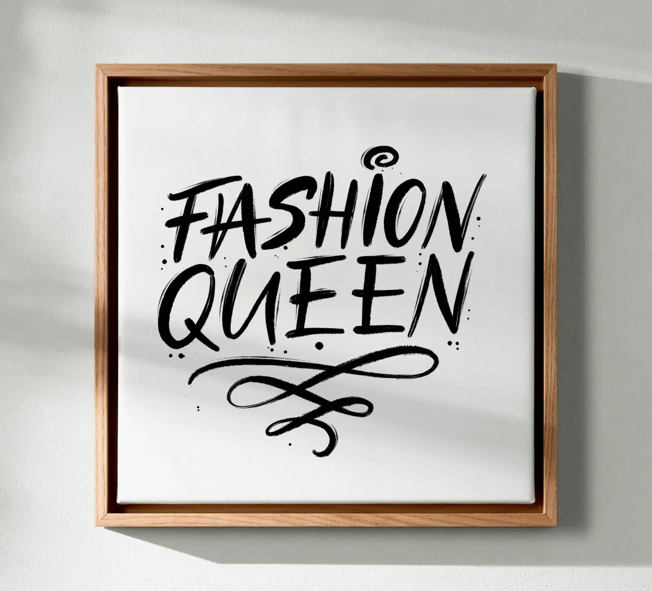 Regina della moda tela con Cornice a cassetta da CalliLetters