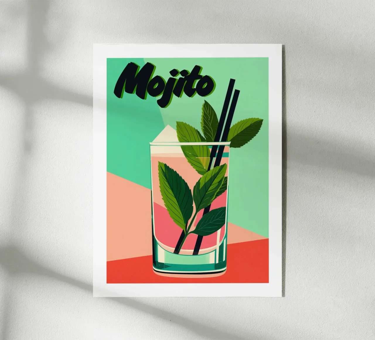 Mojito Pop grafico plexiglass da Cocktail Party