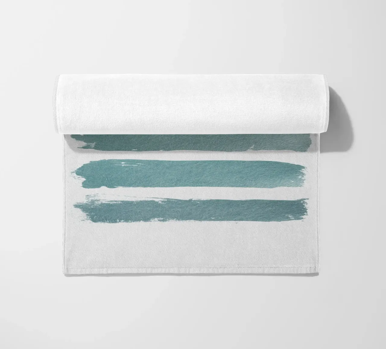 Turquoise Shadow beach towel by Orara Studio