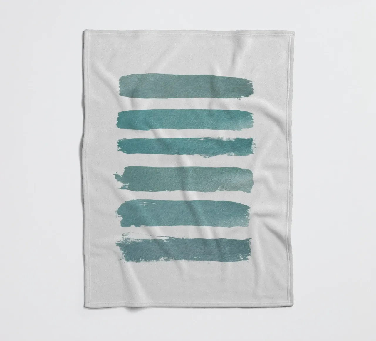 Turquoise Shadow fleece blanket by Orara Studio