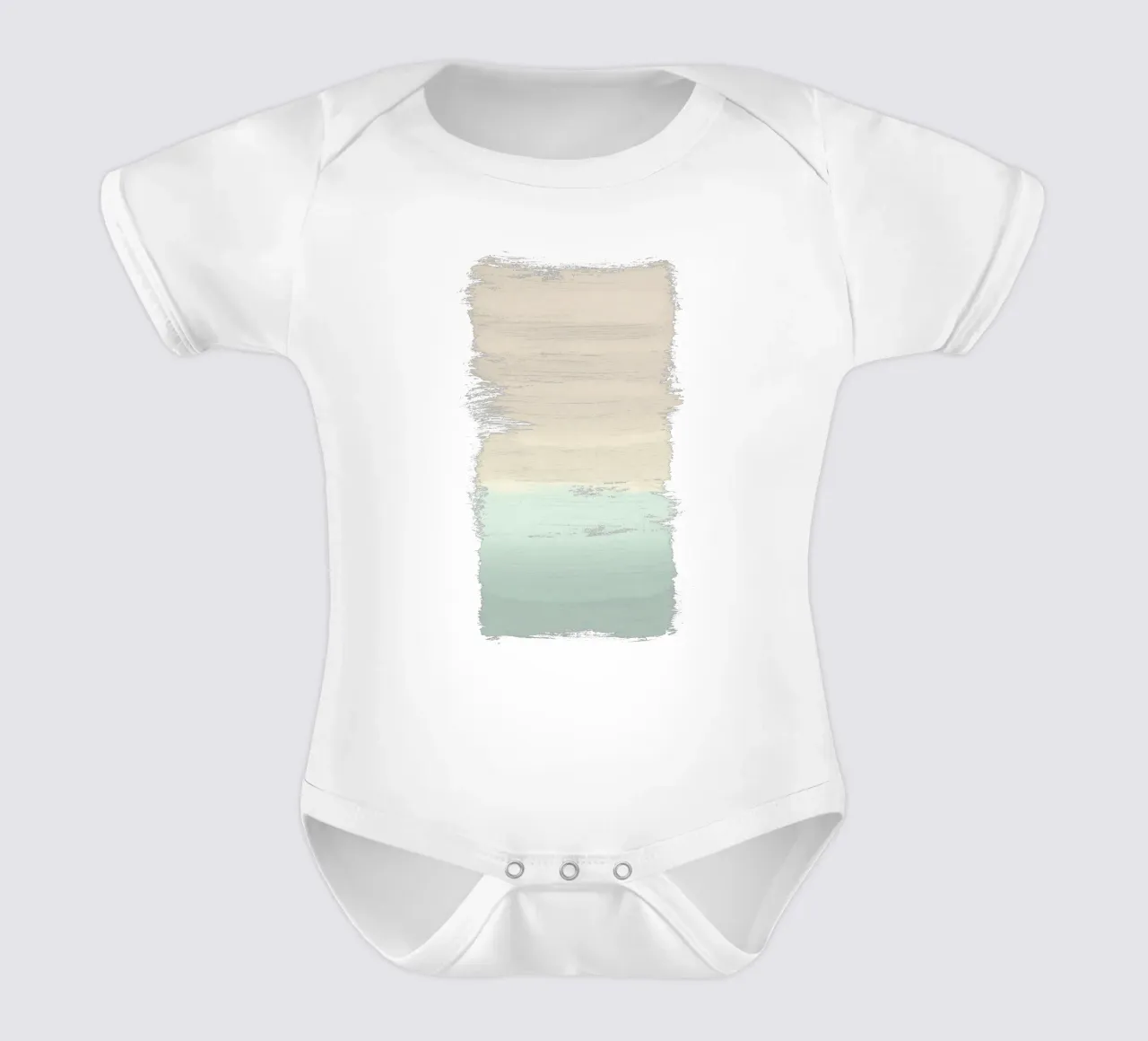 Pastel Abstract Kurzarm Babybody von Orara Studio