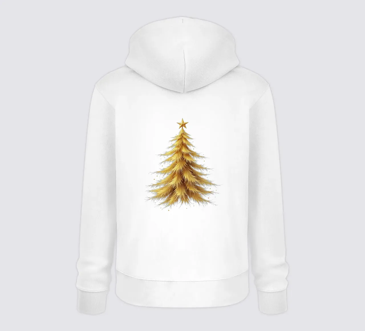 Albero di Natale_color oro felpa con cappuccio da Farbträume