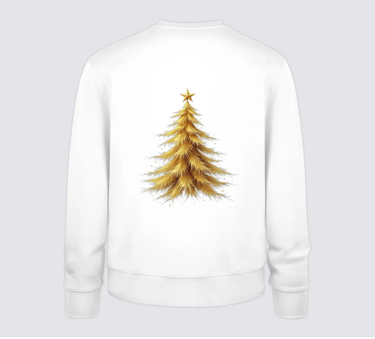 Albero di Natale_color oro felpa da Farbträume