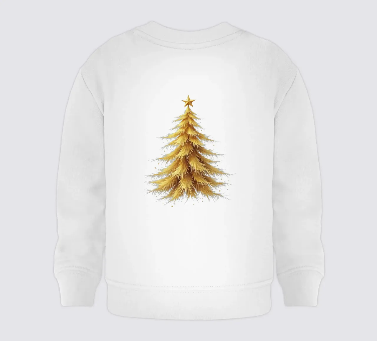 Albero di Natale_color oro felpa neonato da Farbträume