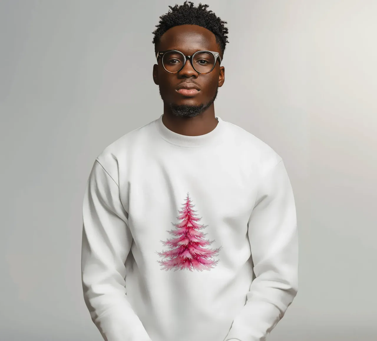 Albero di Natale_rosa felpa da Farbträume