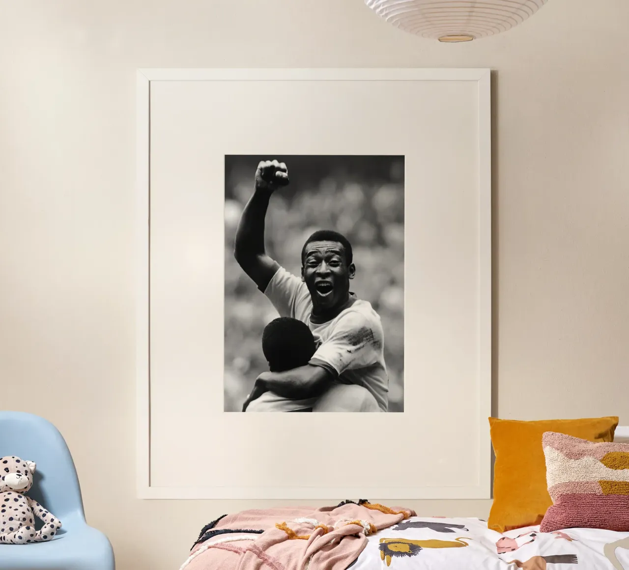 Pelé poster da Black White Poster