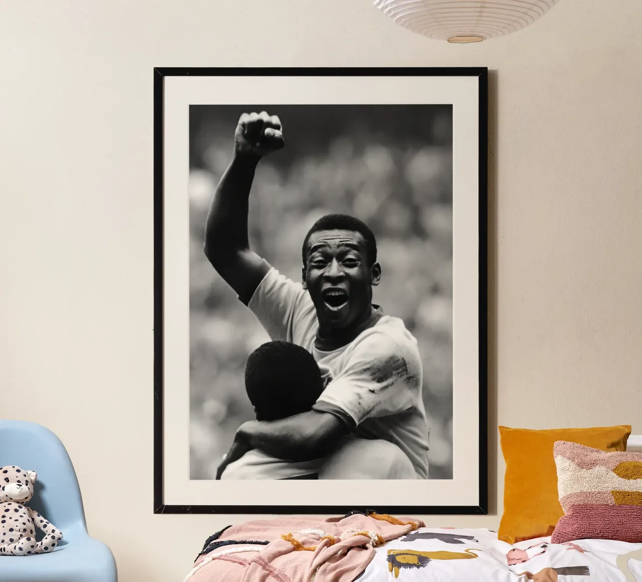 Pelé poster da Black White Poster
