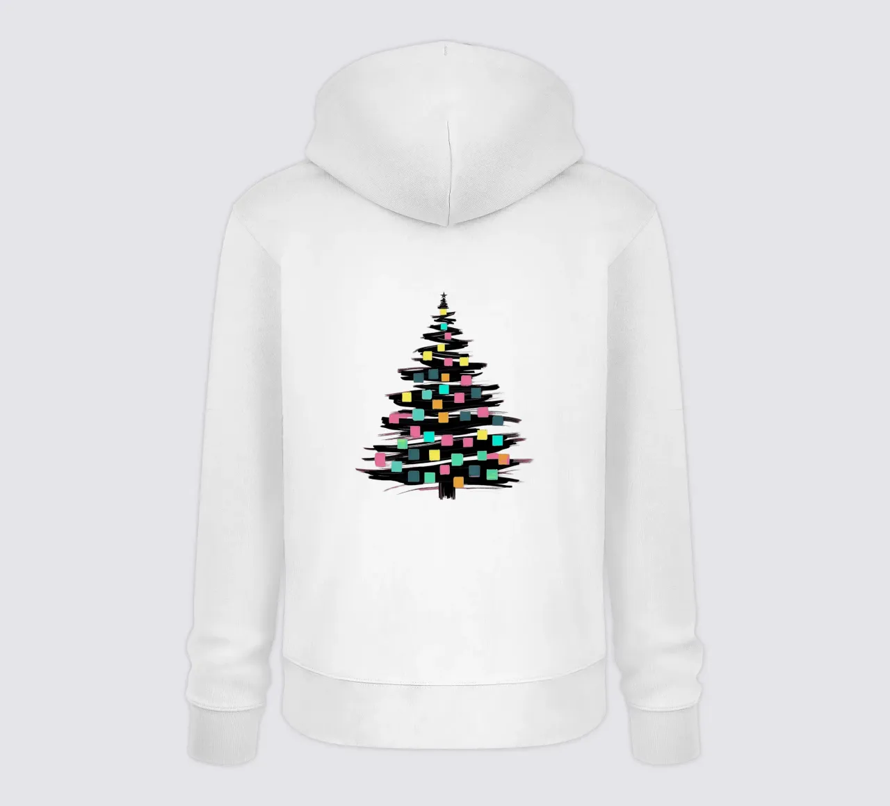 Albero di Natale_colorato felpa con cappuccio da Farbträume