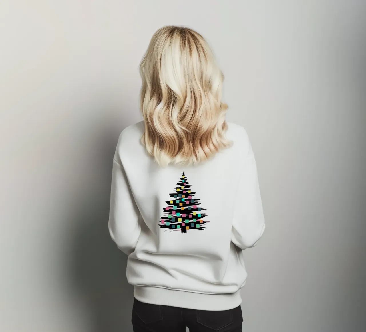 Albero di Natale_colorato felpa da Farbträume