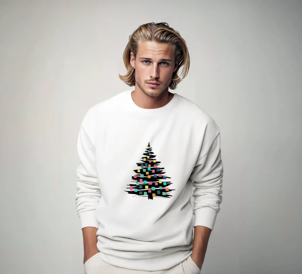 Albero di Natale_colorato felpa da Farbträume