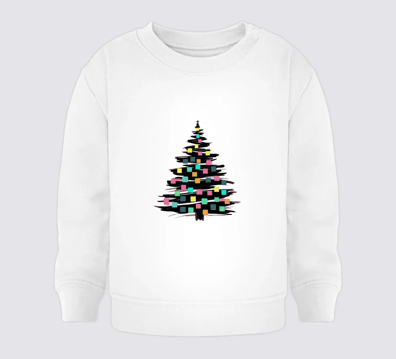 Albero di Natale_colorato felpa neonato da Farbträume