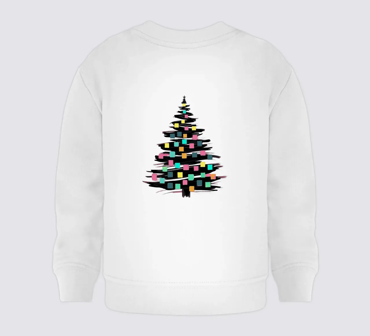 Christmas tree_colourful baby sweatshirt by Farbträume