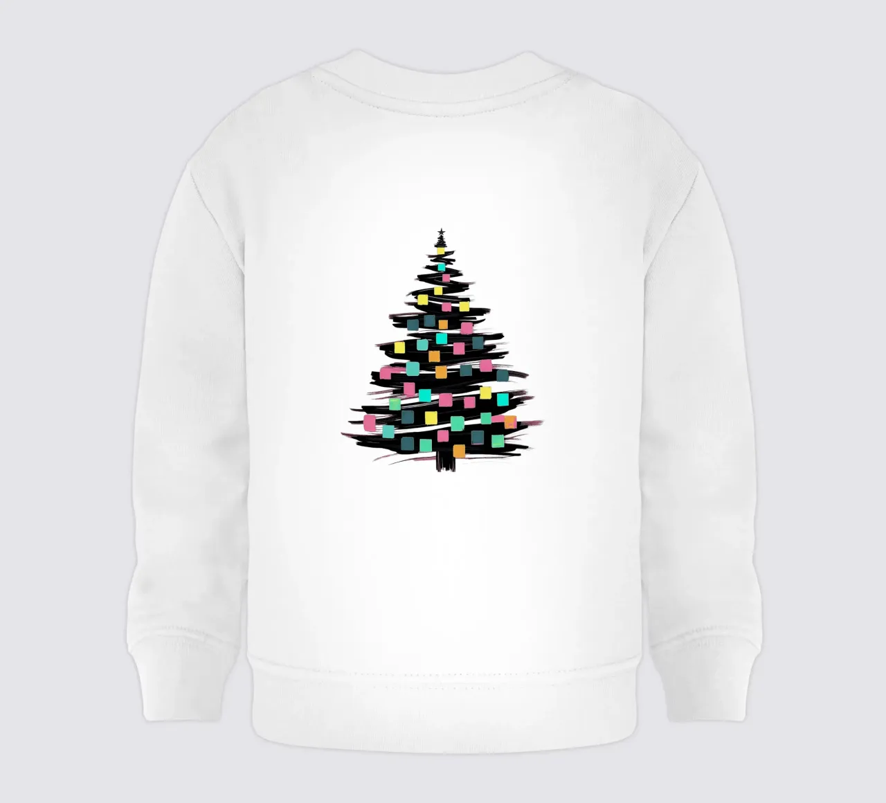 Albero di Natale_colorato felpa neonato da Farbträume