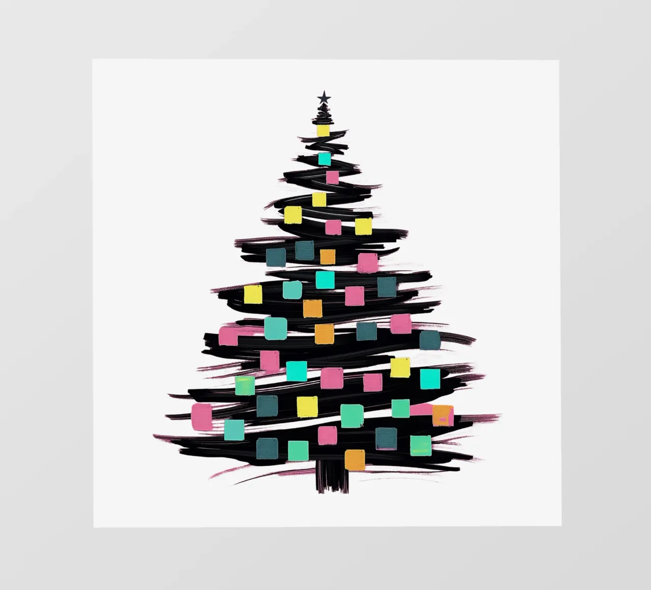 Albero di Natale_colorato telo in pvc da Farbträume