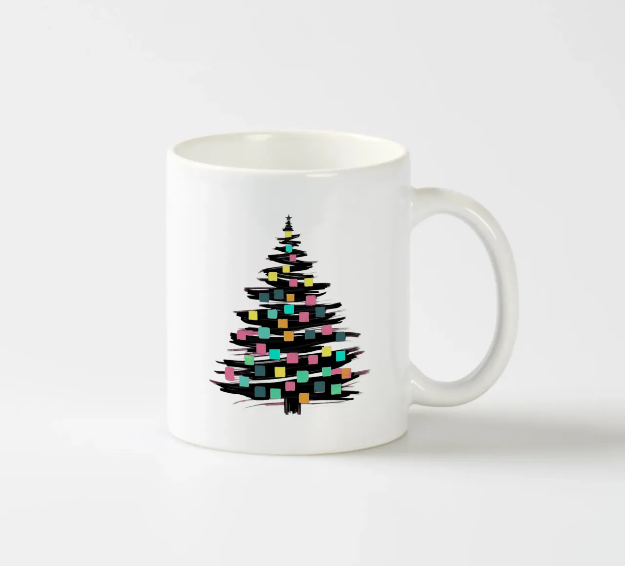 Albero di Natale_colorato tazza in ceramica da Farbträume