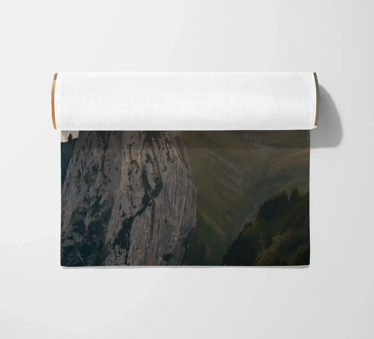 Tramonto in montagna a Saxer Lücke, Svizzera telo mare da Marcel Bisig