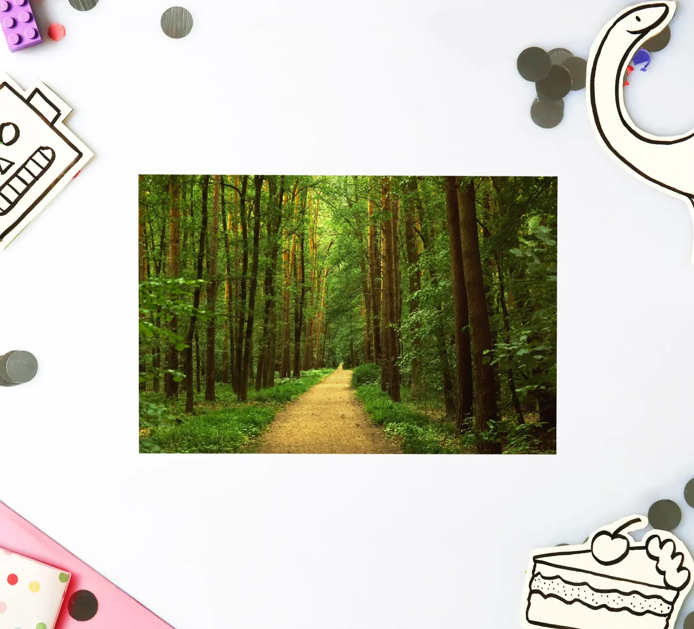 Forest path sticker by Atteloi