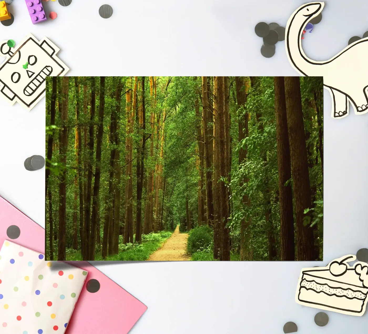 Forest path foglio adesivo da Atteloi