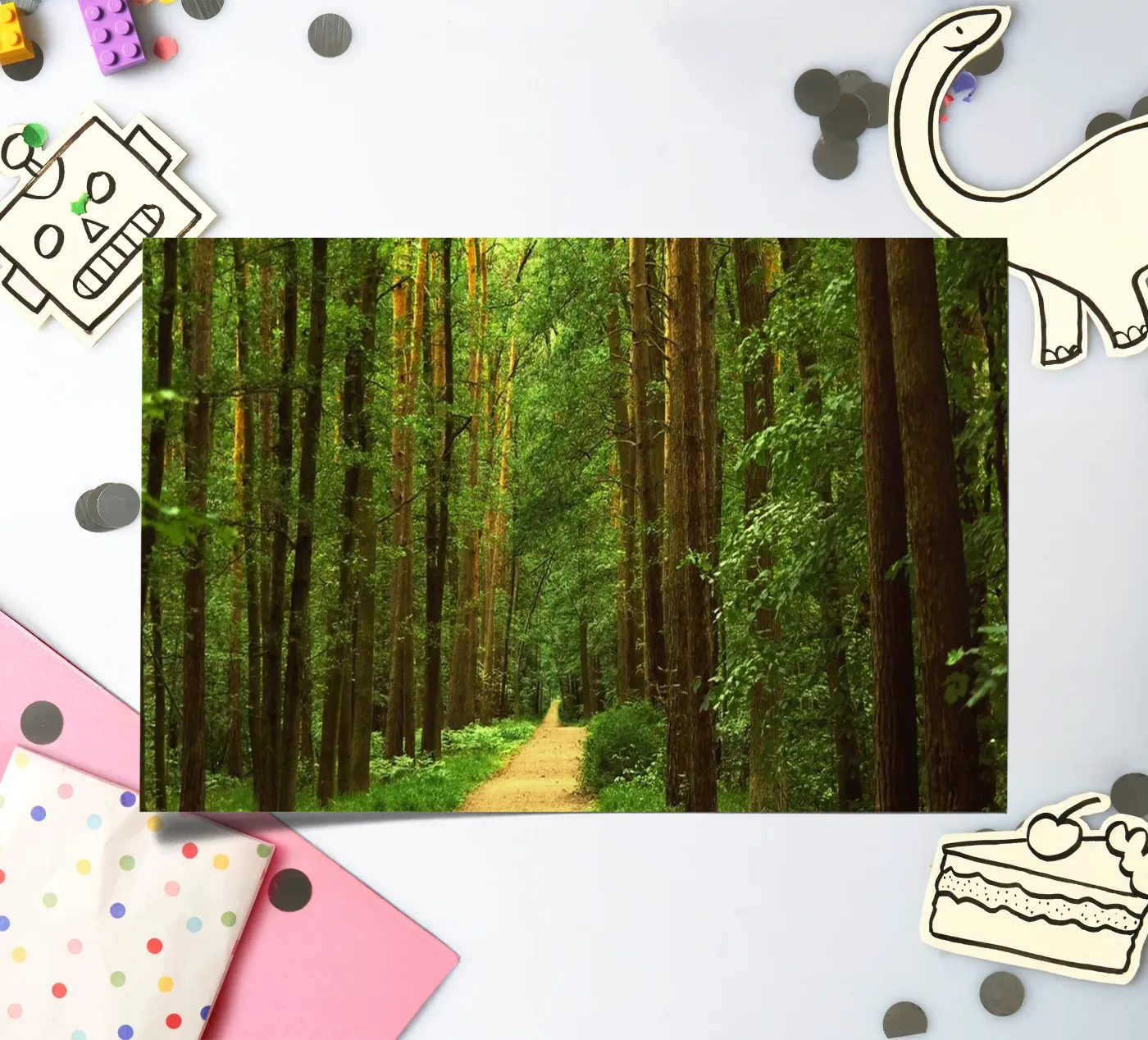 Forest path sticker sheet by Atteloi