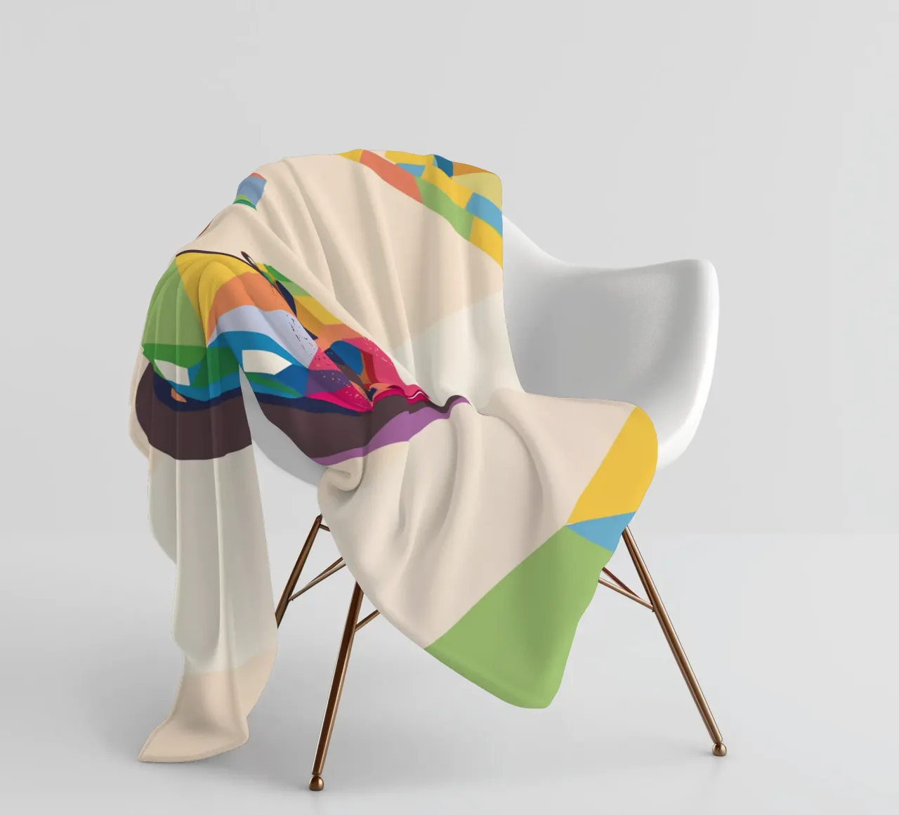 Bumper Car fleece blanket by POLYGON SPECIAL