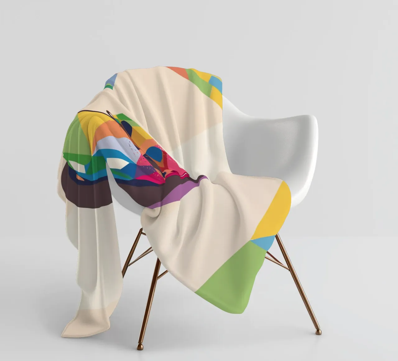 Bumper Car fleece blanket by POLYGON SPECIAL