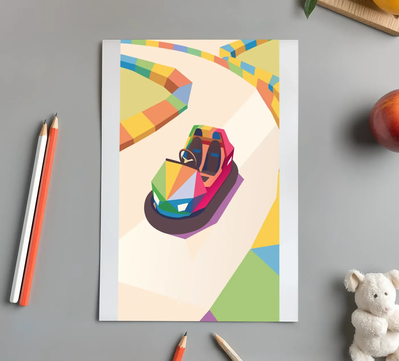 Bumper Car stickervel van POLYGON SPECIAL