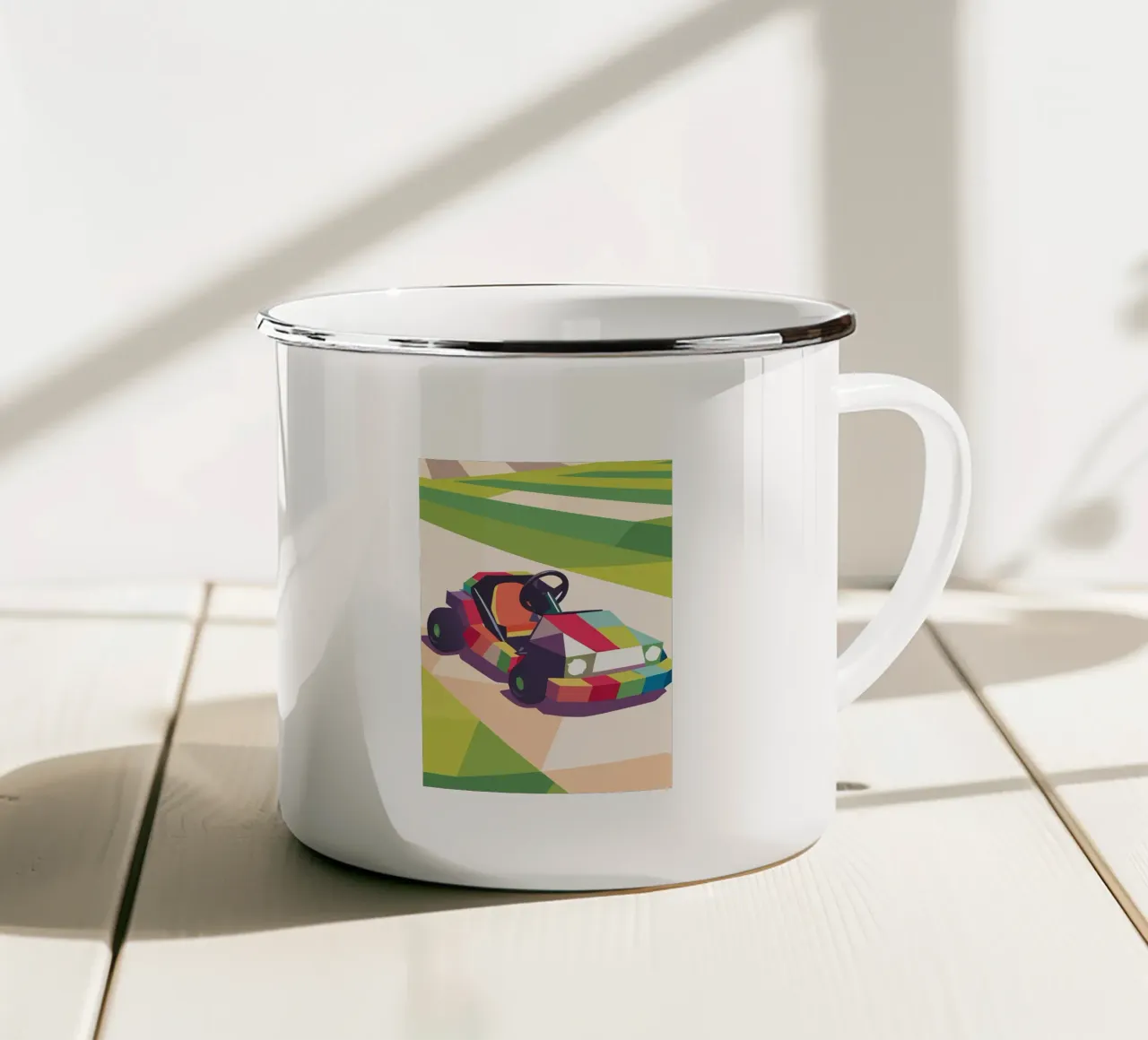 Go-Kart tazza in smalto da POLYGON SPECIAL