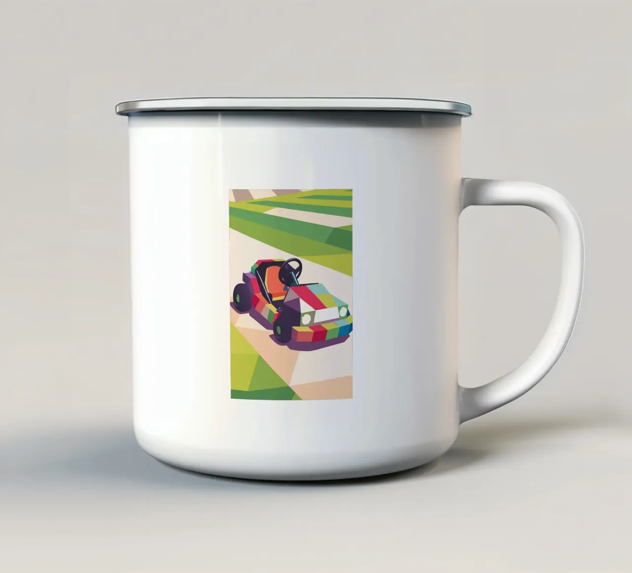 Go-Kart tazza in smalto da POLYGON SPECIAL