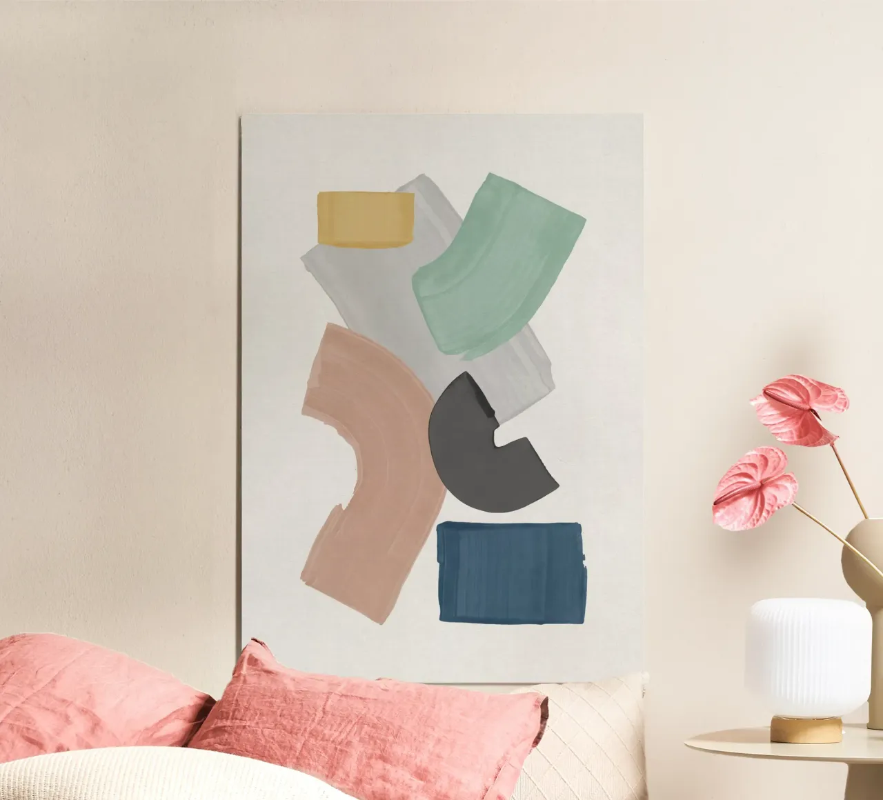Blocchi di pittura pastello poster da Orara Studio