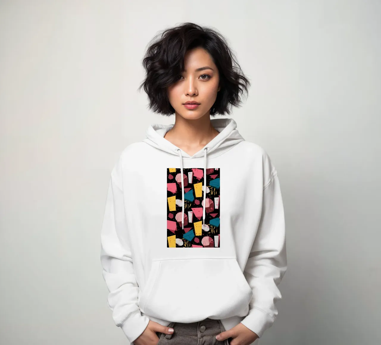 Retro Shape Confetti felpa con cappuccio da Solace Light