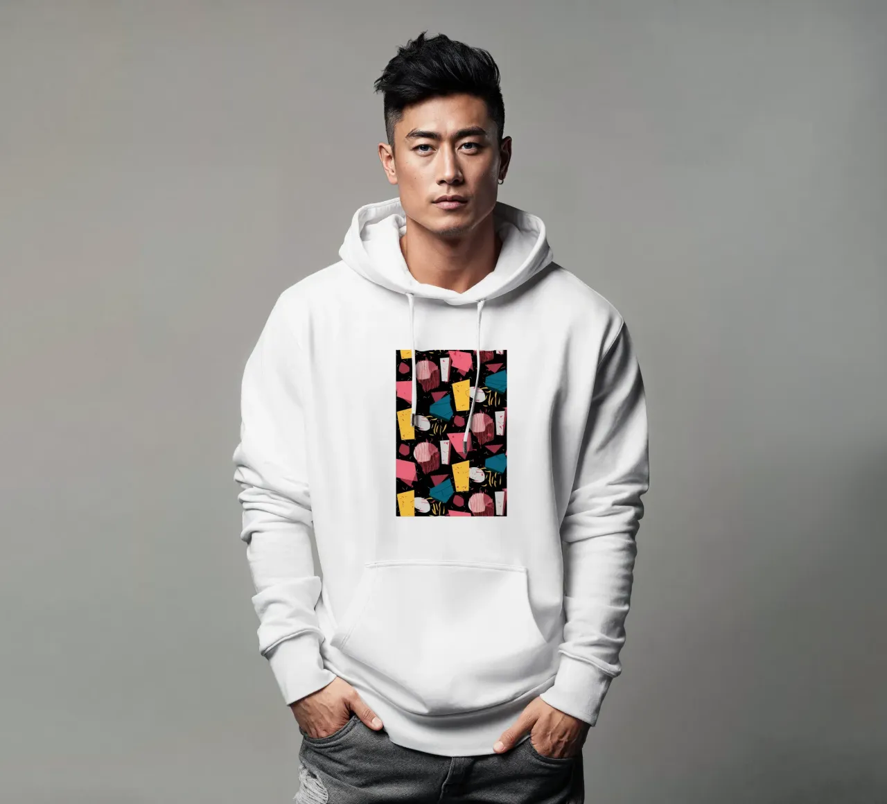 Retro Shape Confetti felpa con cappuccio da Solace Light