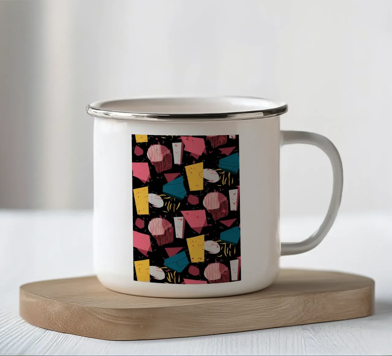 Retro Shape Confetti tazza in smalto da Solace Light