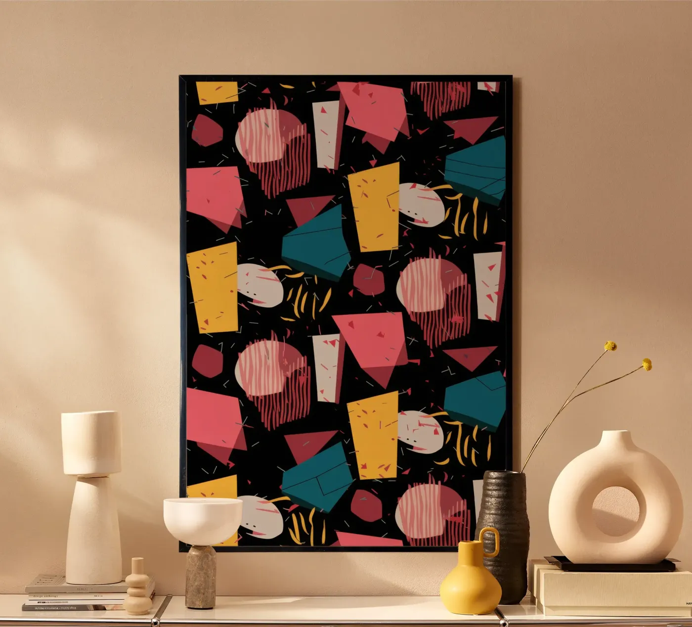 Retro Shape Confetti poster da Solace Light