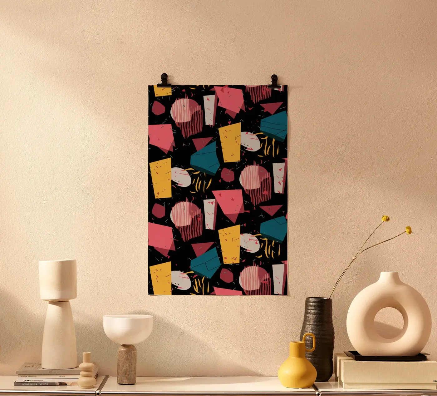 Retro Shape Confetti poster da Solace Light