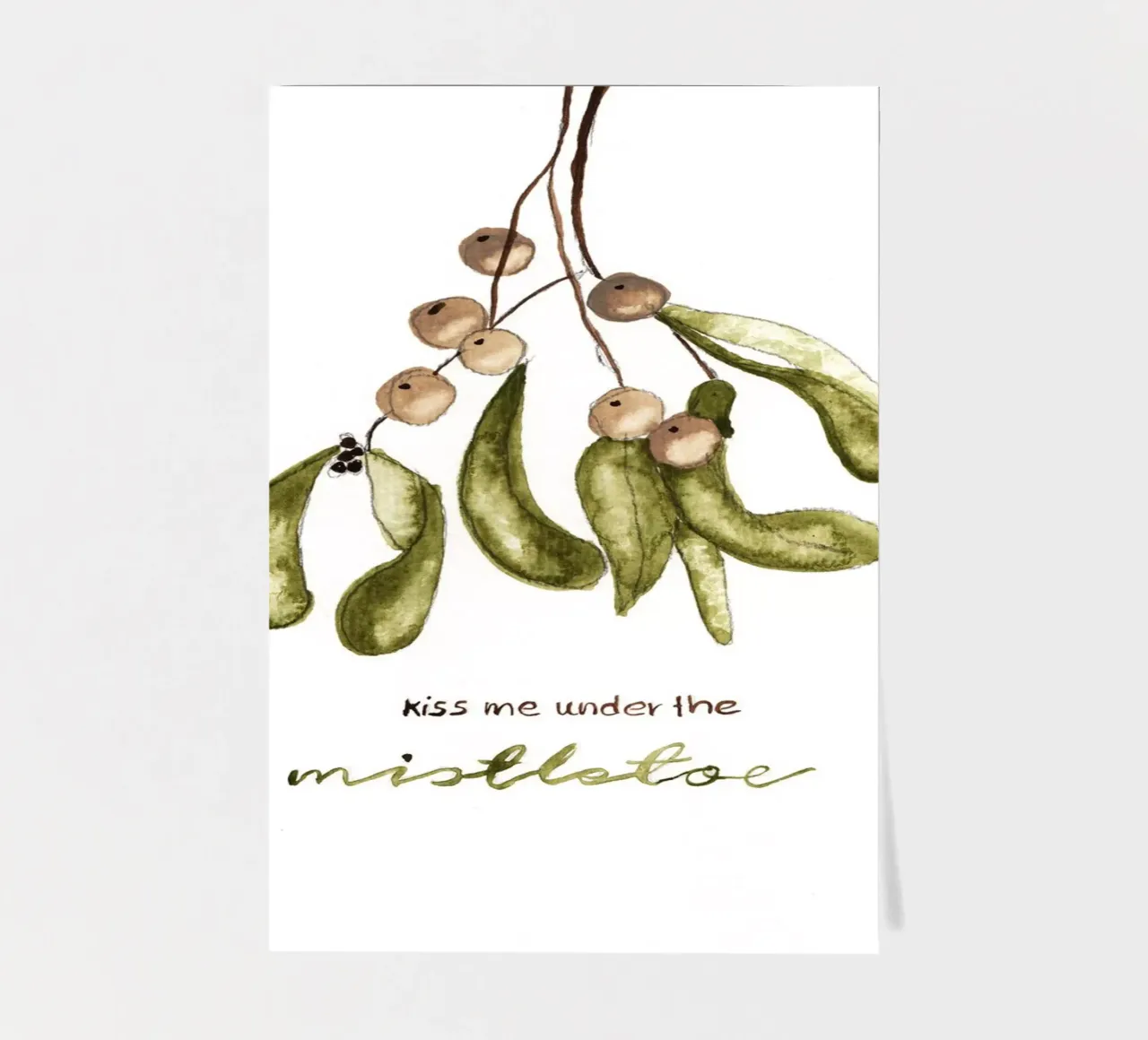 mistletoe foglio adesivo da Nathys_illustration