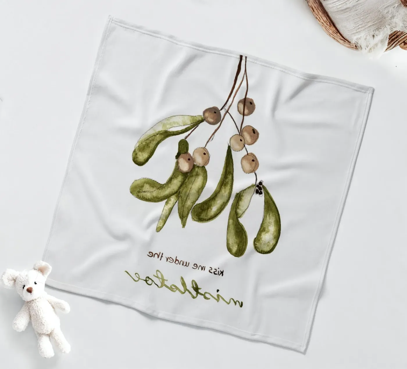 mistletoe Fleecedecke von Nathys_illustration