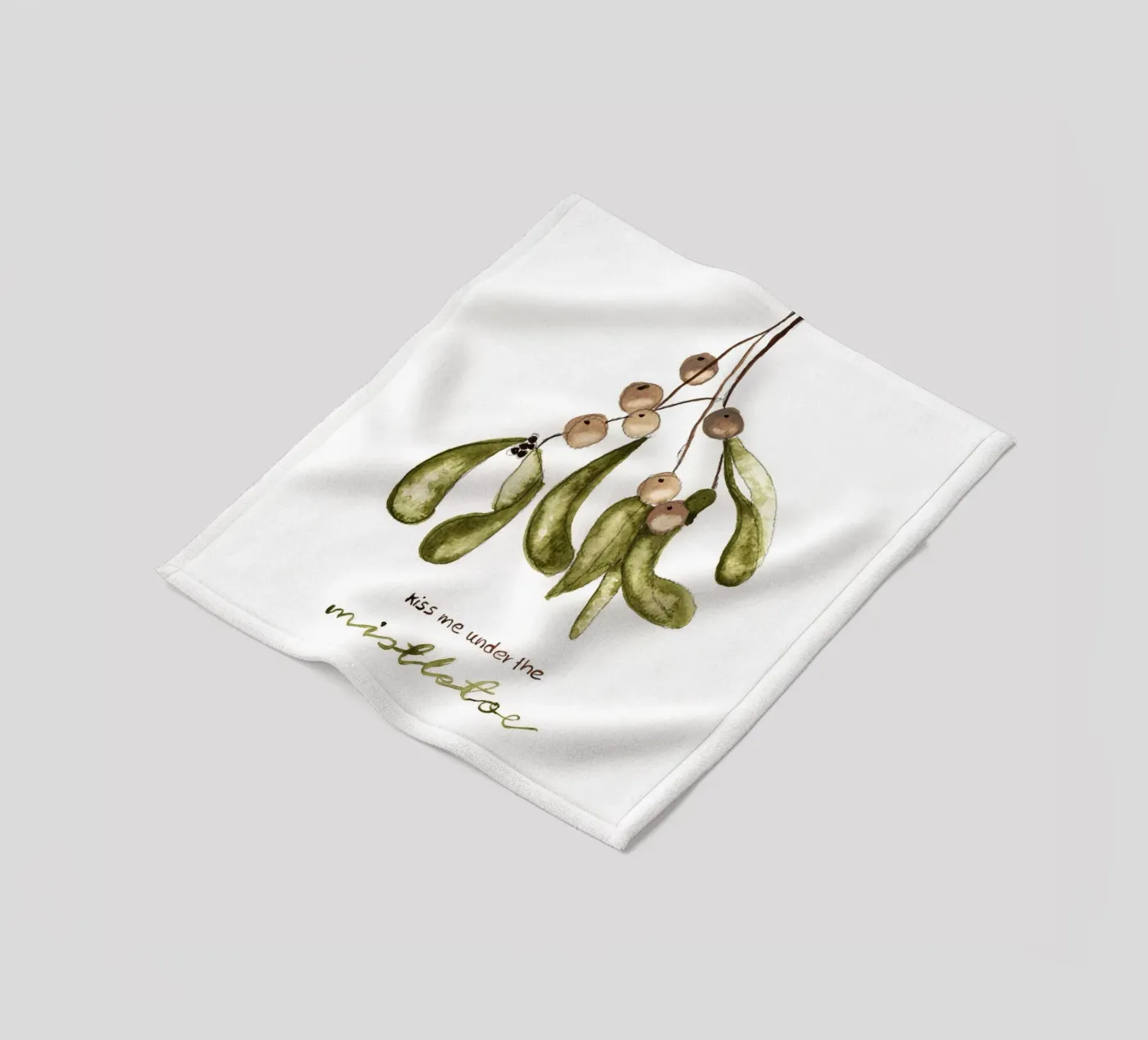 mistletoe Fleecedecke von Nathys_illustration