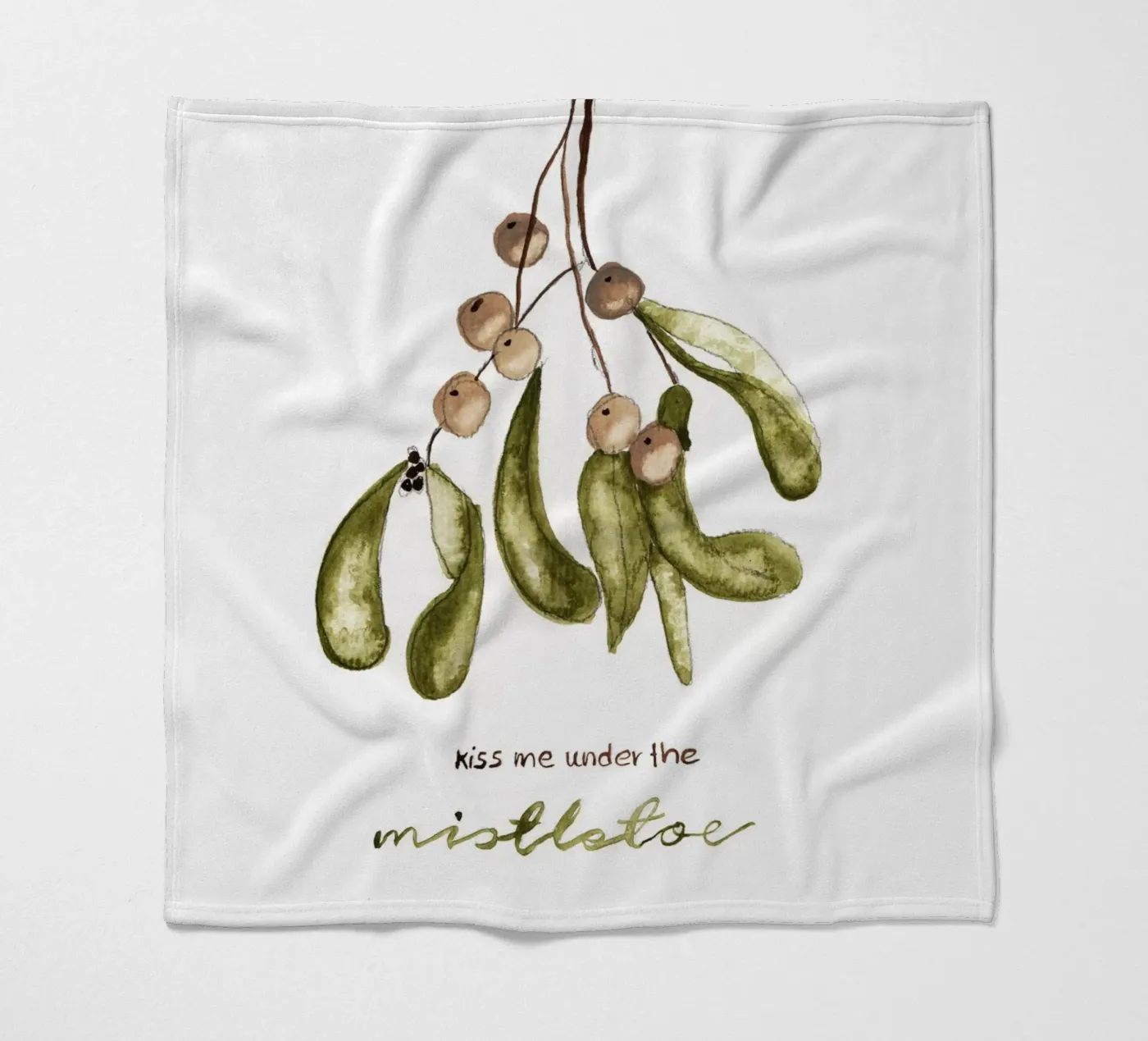 mistletoe Fleecedecke von Nathys_illustration