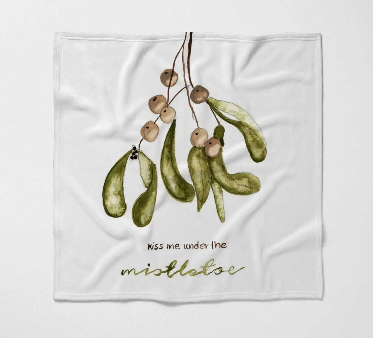 mistletoe Fleecedecke von Nathys_illustration