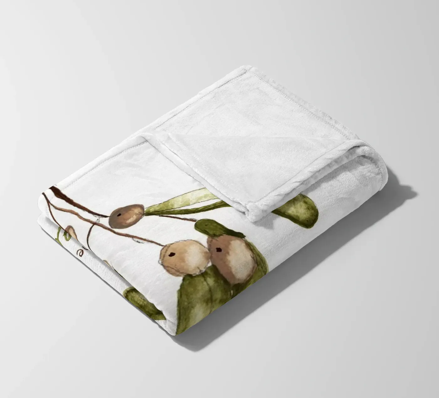 mistletoe Fleecedecke von Nathys_illustration