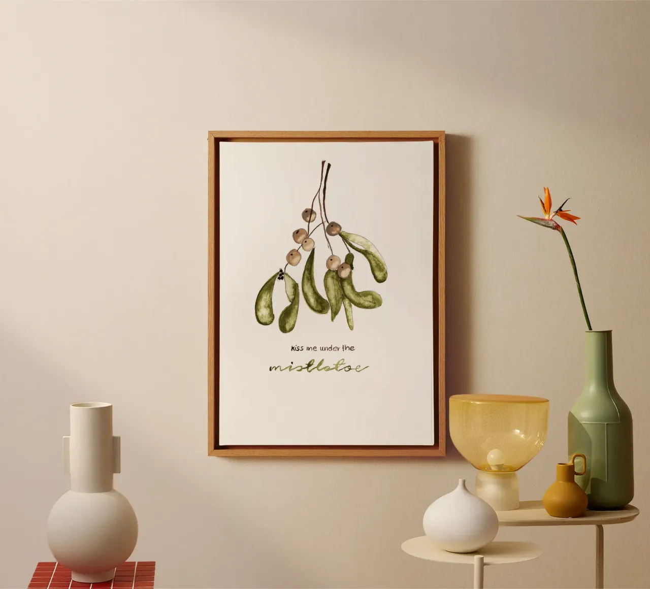 mistletoe canvas by Nathys_illustration