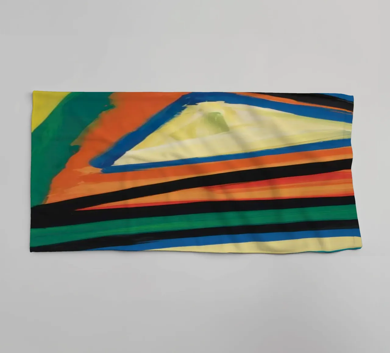 Vibrant Abstract Expression towel by Solace Light