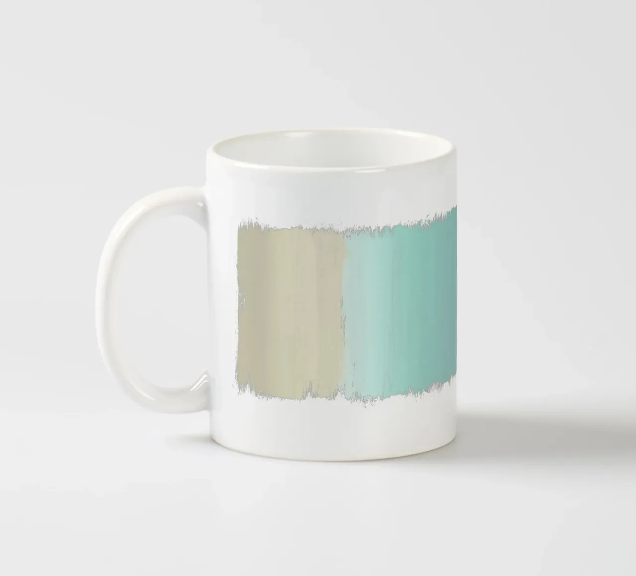 Turchese astratto tazza in ceramica da Orara Studio