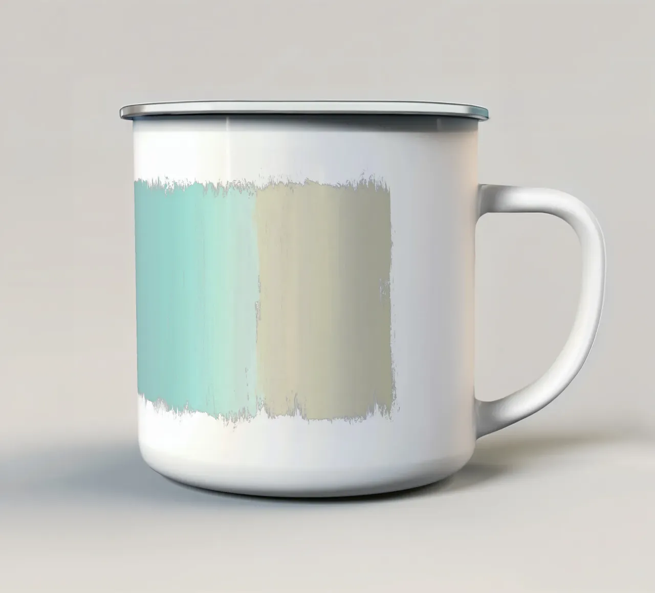 Turchese astratto tazza in smalto da Orara Studio
