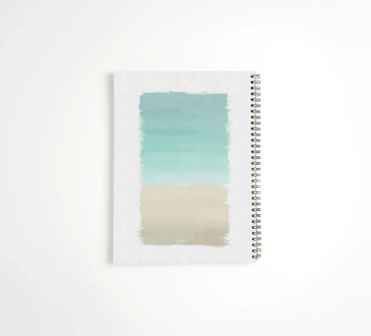 Turquoise Abstract spiral notebook by Orara Studio